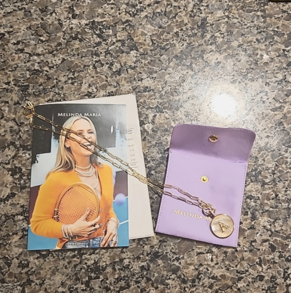 Melinda Maria 'A' Necklace